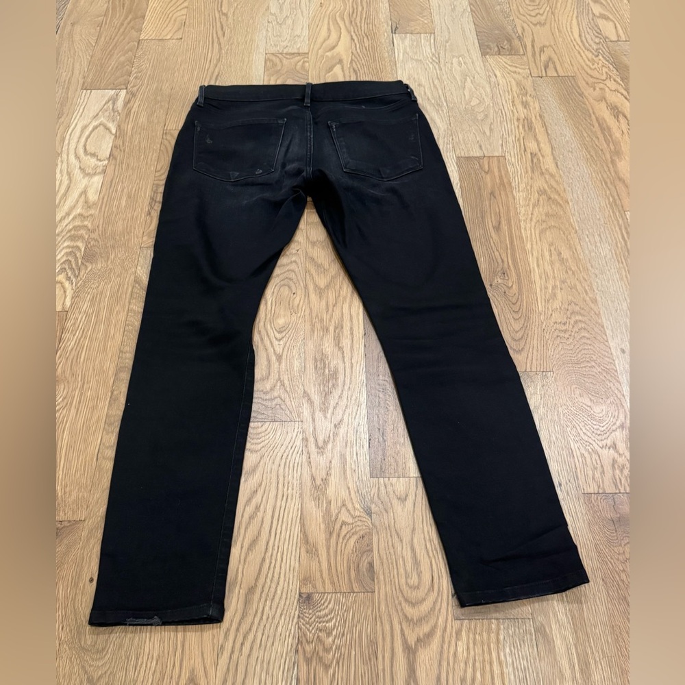 Frame Denim Women's Le Garçon Black Straight Jeans Size 26 - Picture 2 of 8